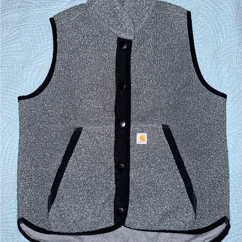 Carhartt Charcoal and Black Fleece Vest